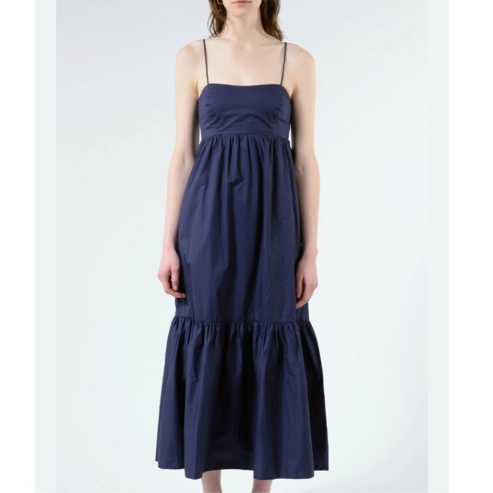 XIRENA Freya‎ Maxi Dress Midnight Blue Sleeveless